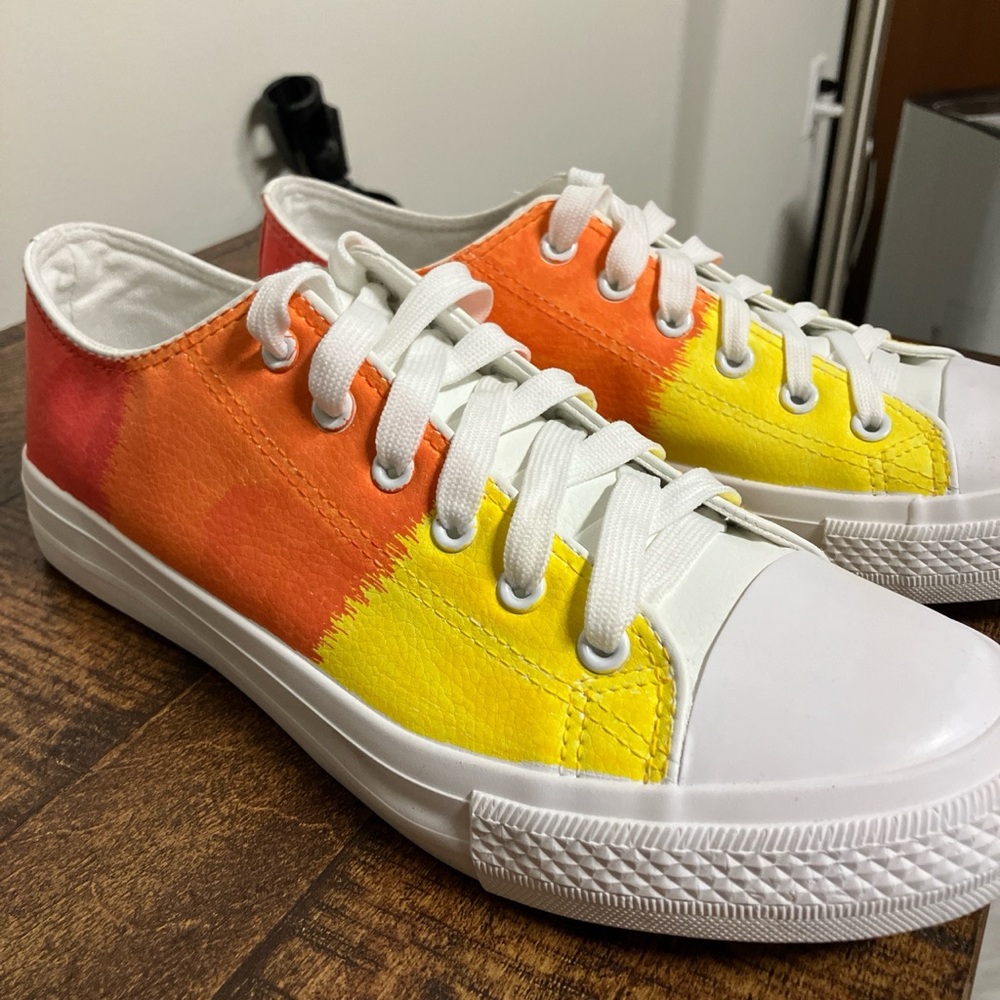 Custom painted sneakers